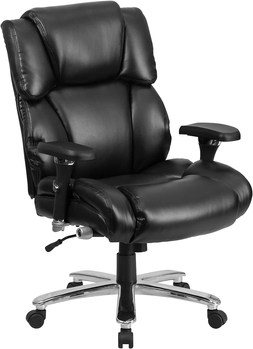 Hercules Series 24/7 Intensive Use Leathersoft Swivel Office Chair, Ergonomic Hi