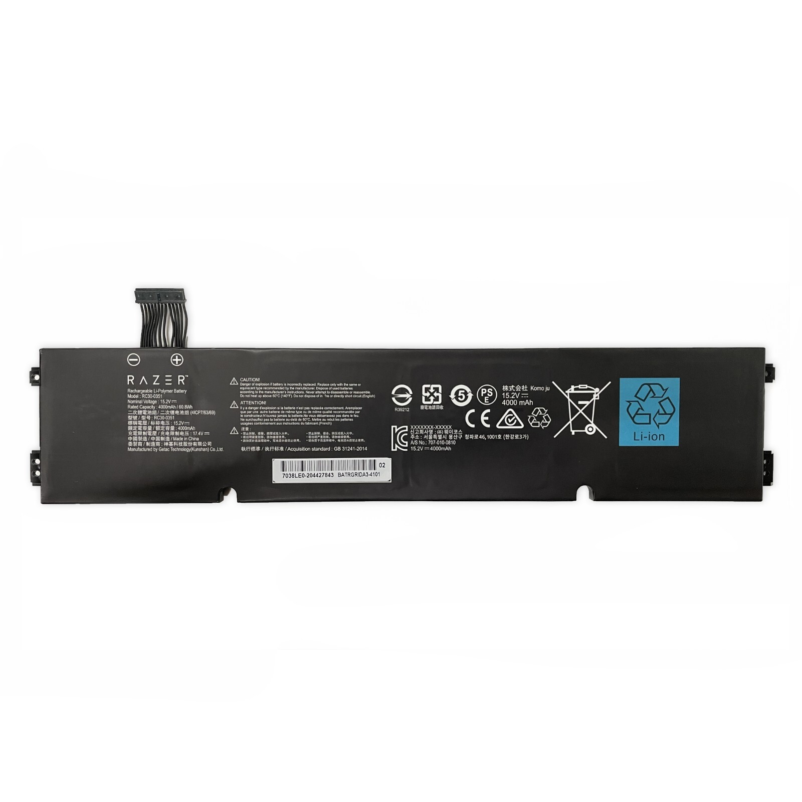 Genuine RC30-0351 battery for Razer Blade 15 Base 2021 RZ09-0369x 4ICP7/63/69