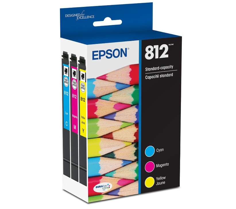 Epson 812 Genuine Ink Standard Capacity 3 Color Combo Pack T812520-S