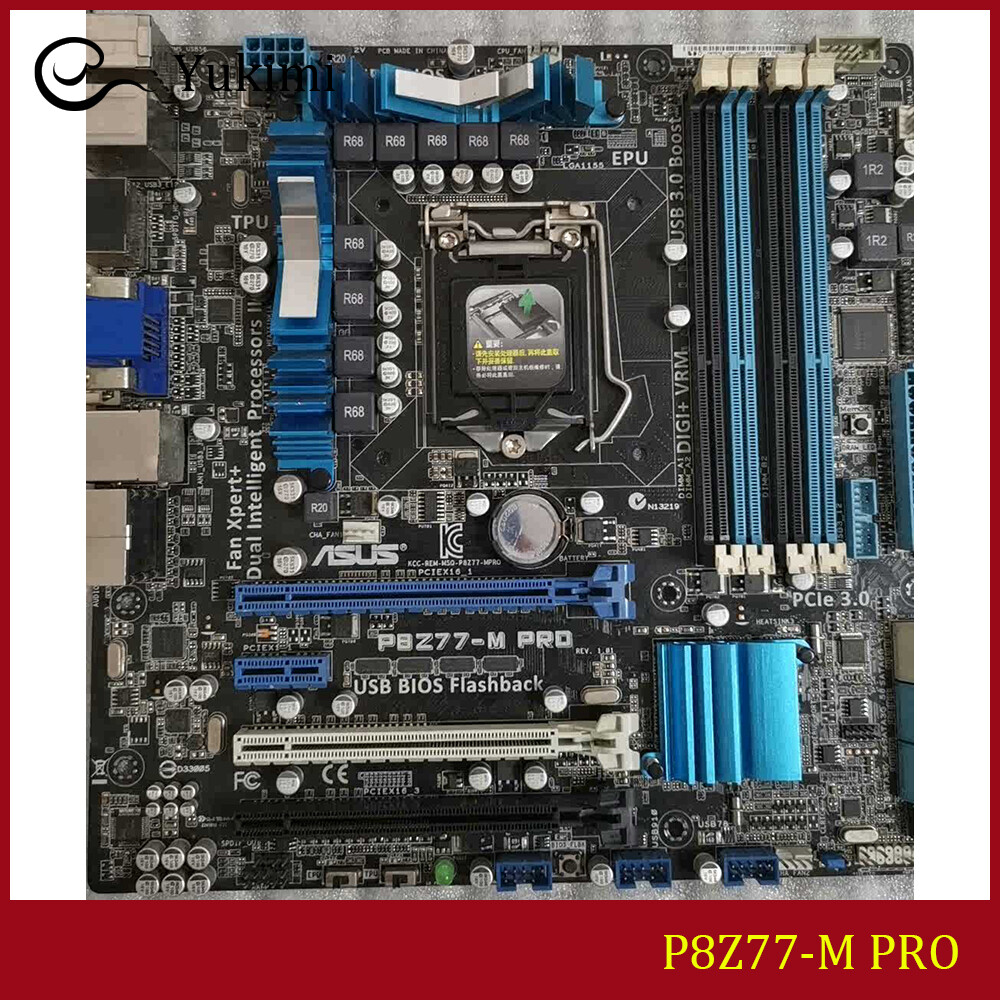 FOR ASUS P8Z77-M PRO DDR3 LGA 1155 DVI HDMI VGA 32GB Motherboard