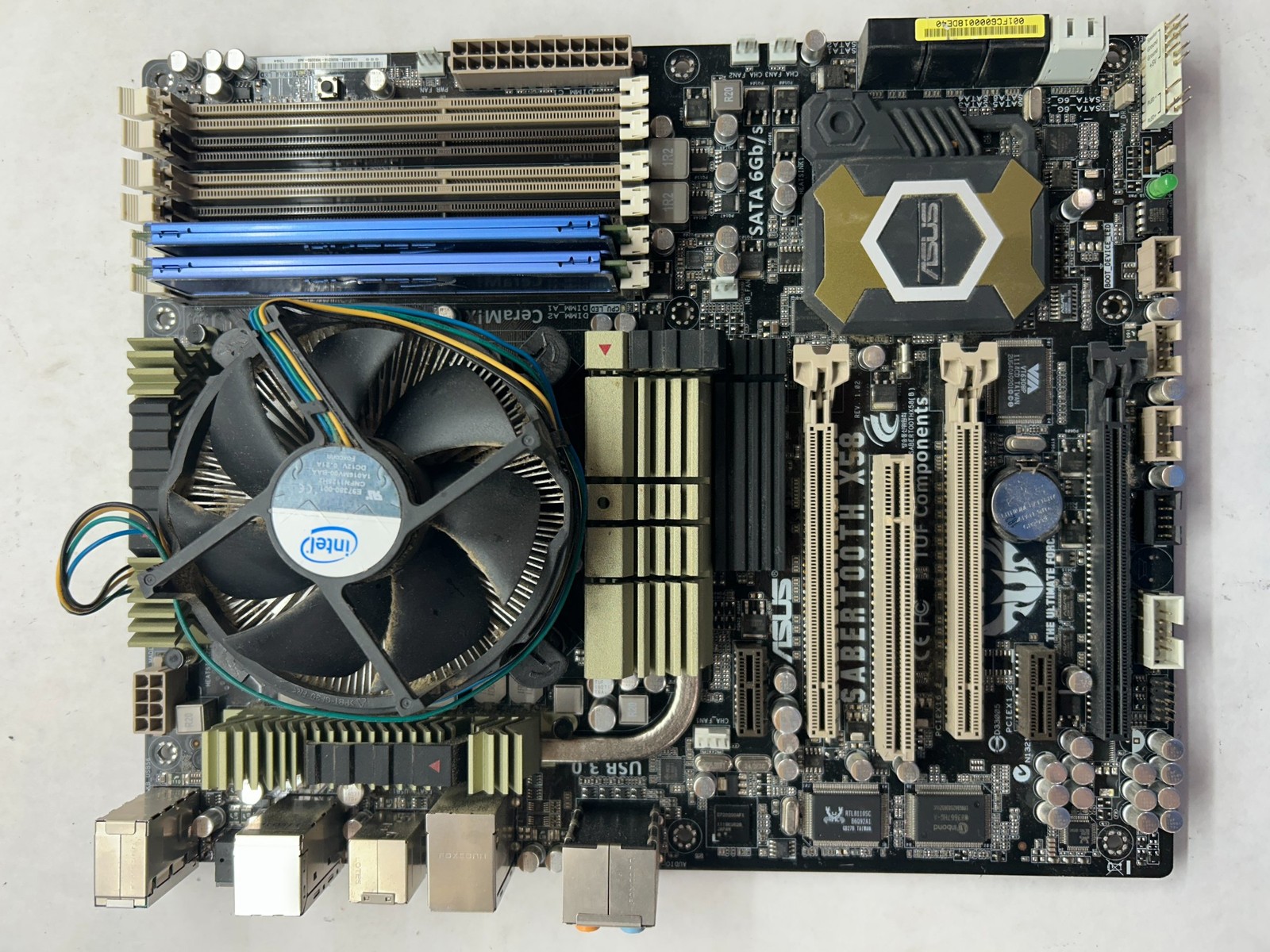 ASUS SABERTOOTH X58 LGA 1366 Intel Board + i7 960 CPU @ 3.20GHz + 8GB RAM -SC