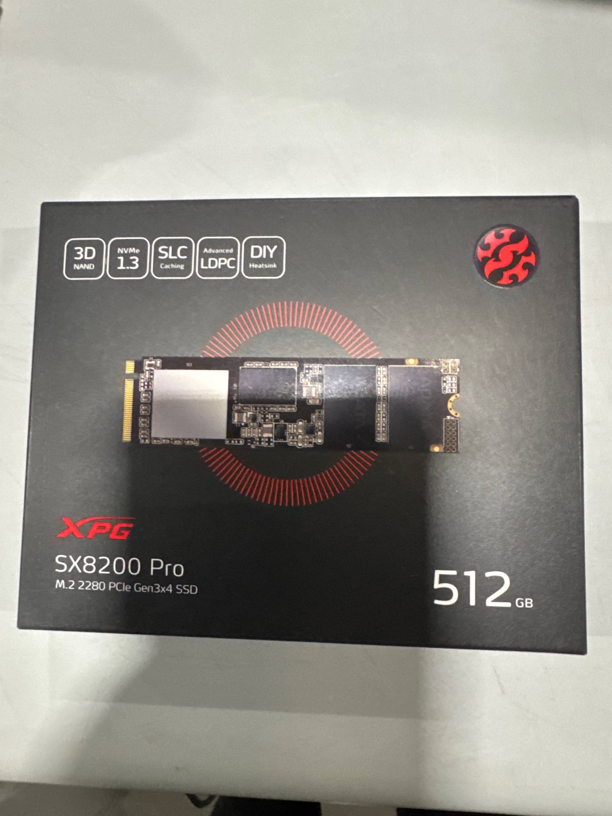 ADATA XPG SX8200 PRO SERIES 512GB INTERNAL SSD PCIE GEN 3 X4 FOR -  BLACK