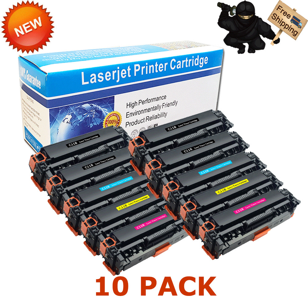 10 PK Toner Cartridge Set for Canon 118 Image CLASS MF8380CDW MF8580CDW MF726Cdw