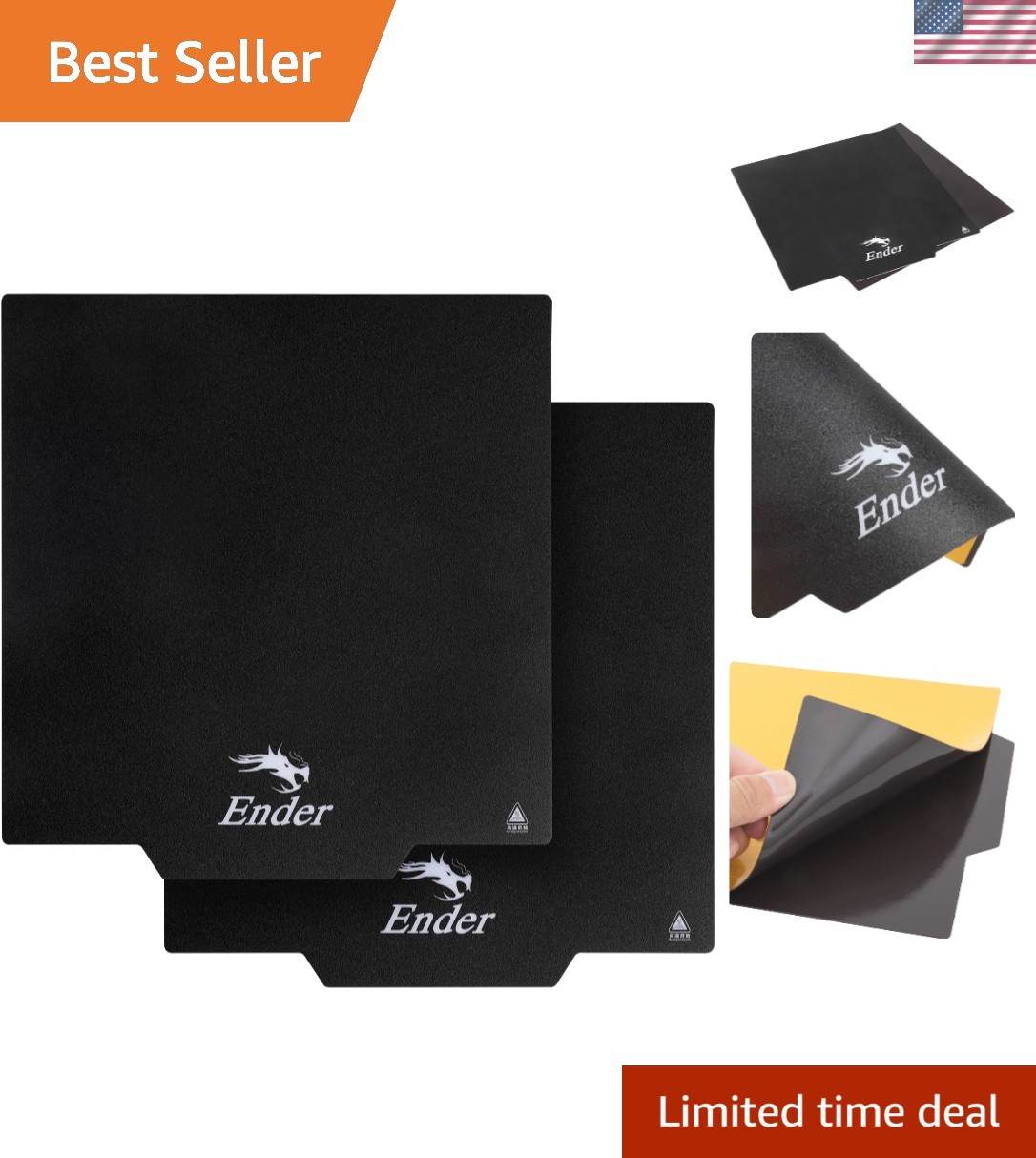 Enhanced Removable Magnetic Surface for Effortless 3D Model Removal - 235mm