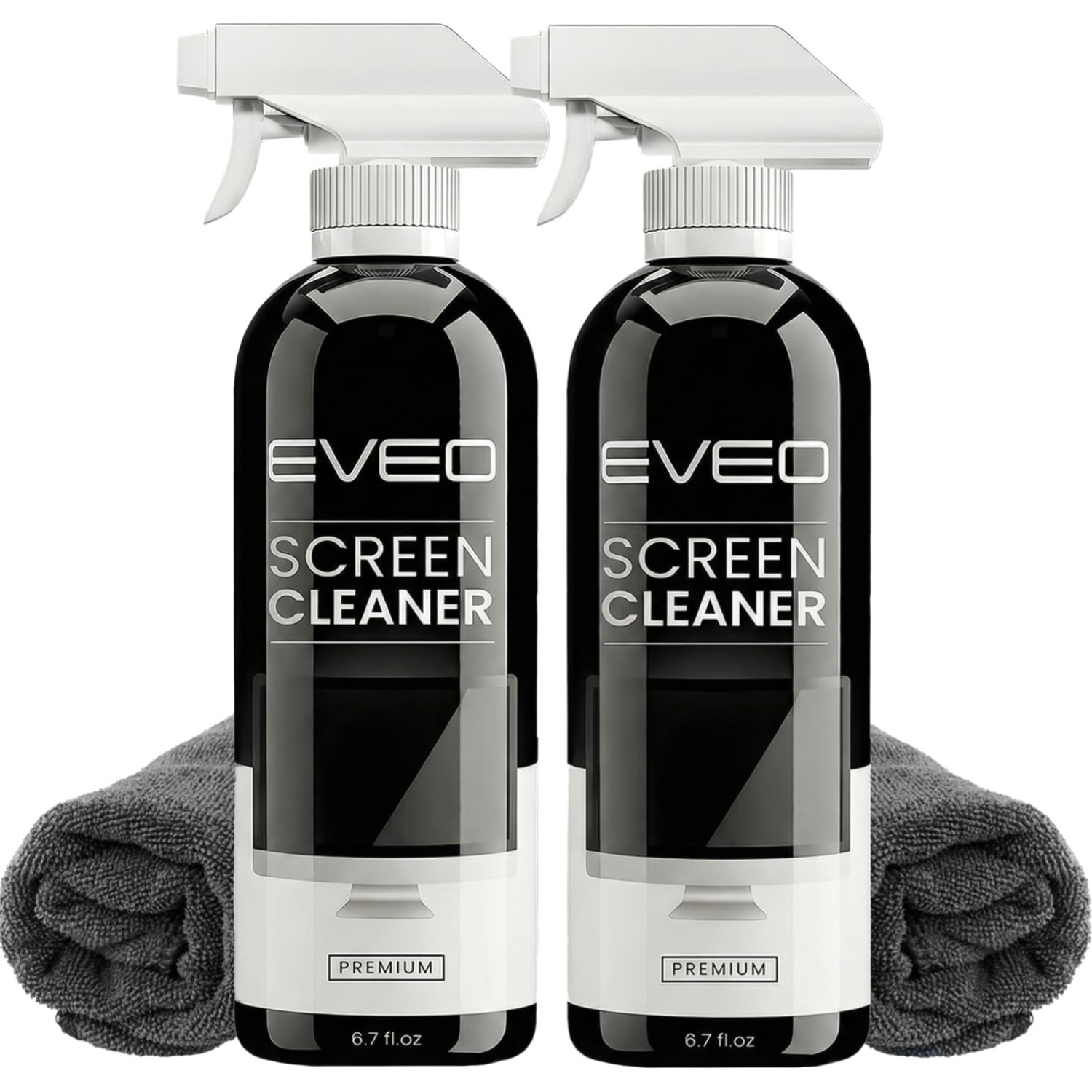 Screen Cleaner Spray & Microfiber Cloth Duo - Streak-Free & Safe for All Screens