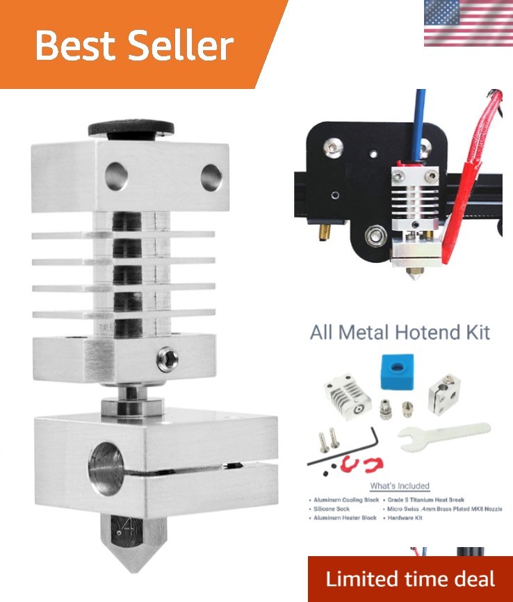 Microswiss All Metal Hotend Kit for Creality CR-10 / CR10 / CR10S / Ender 2 /...