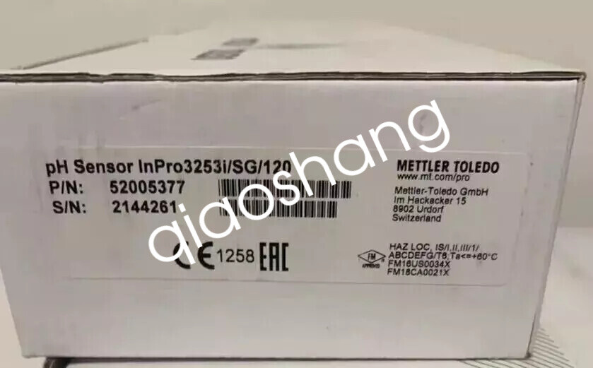InPro3253i/SG/120 Mettler Toledo PH electrode 52005377  new via FedEx or DHL