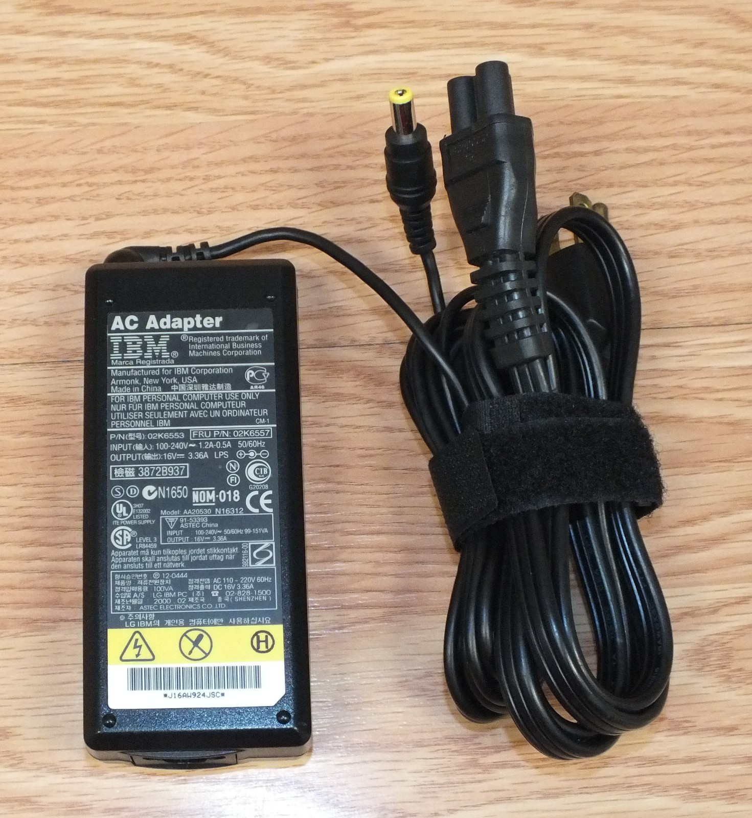 Genuine IBM (02K6553) 16V 3.36A AC Adapter / Power Supply Only **READ** 