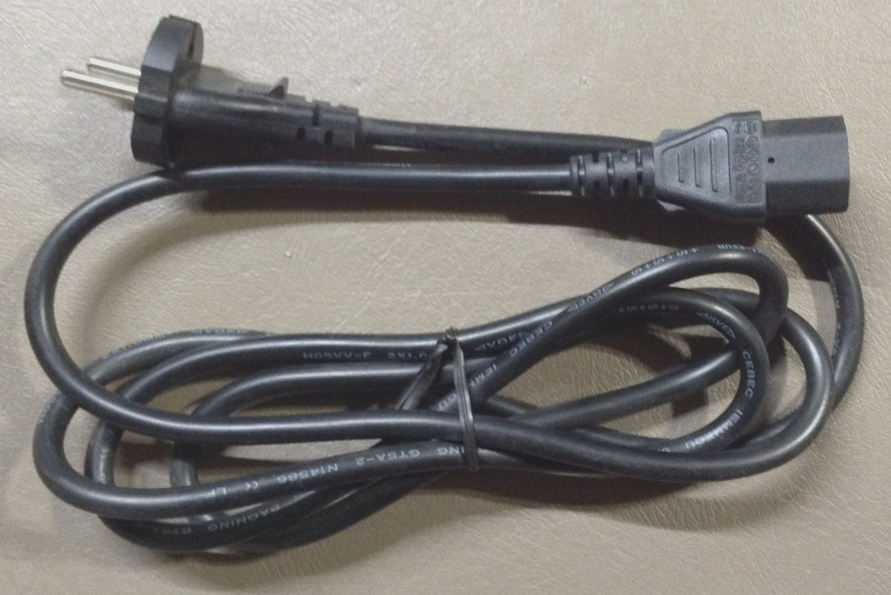 VOLEX M3204 INDONESIA CLASS II APPLIANCE POWER CABLE VAC17S 10A 250V TO 16A 250V