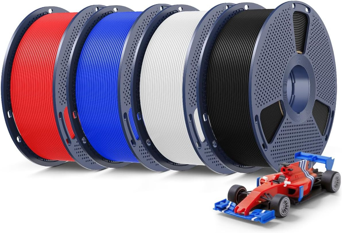 4KG Upgrade PLA+2.0 3D Printer Filament Bundle, PLA Plus 2.0 Filament 1.75mm, Hi