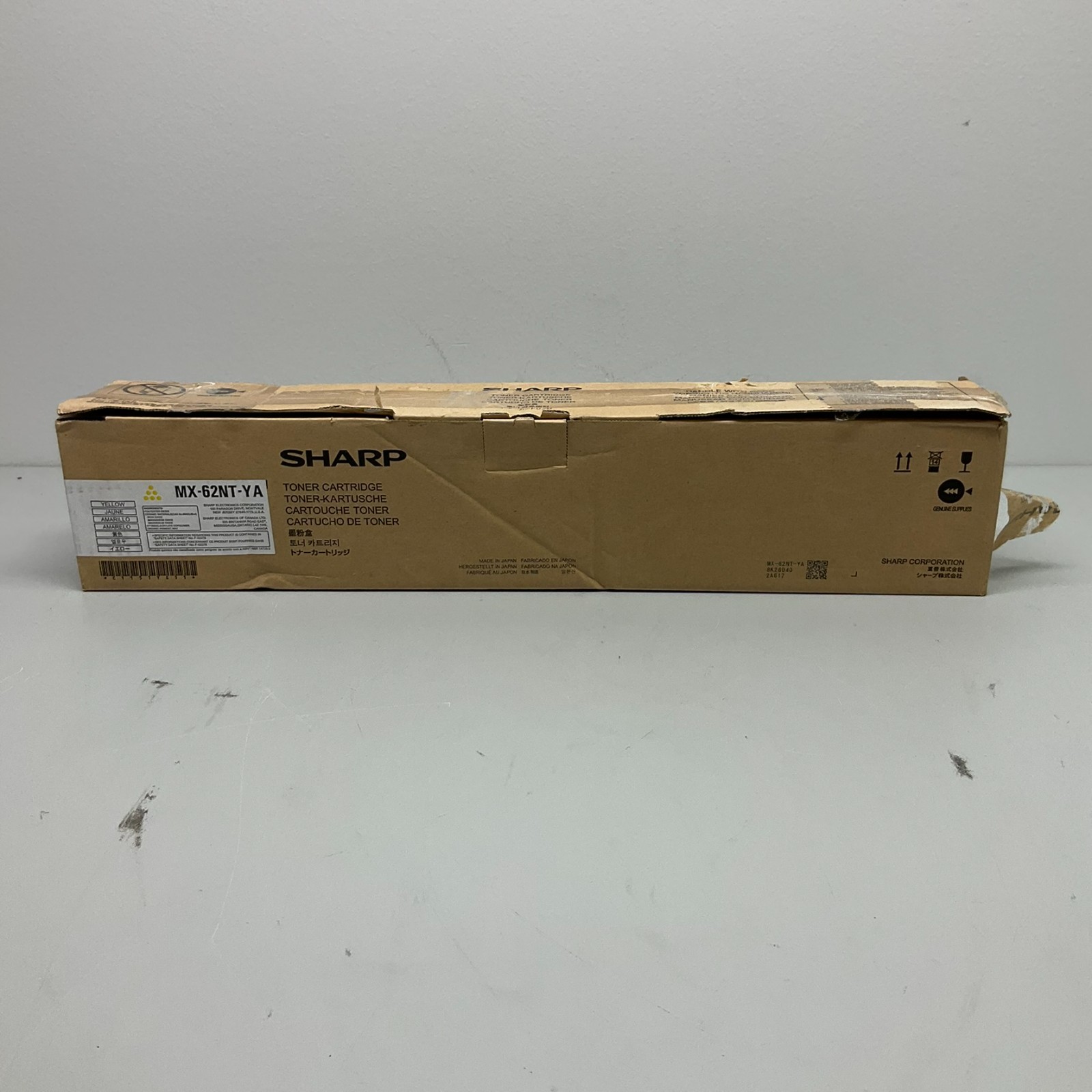 Genuine Sharp Color Toner Cartridge MX-62NT-YA Yellow NEW