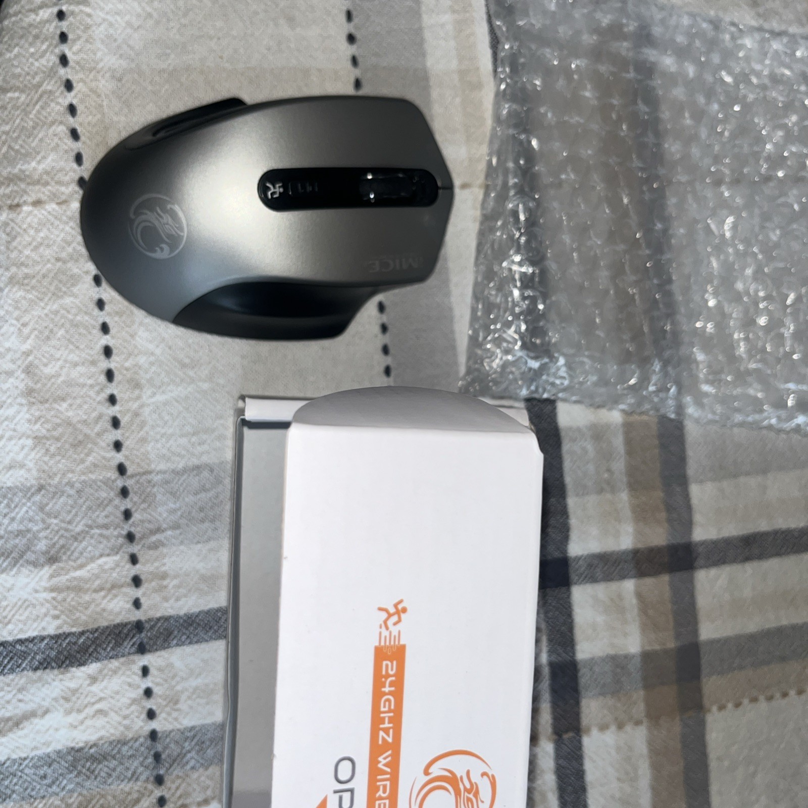 Gray iMice 2.4GHz High Quality Wireless Optical Mouse W Receiver