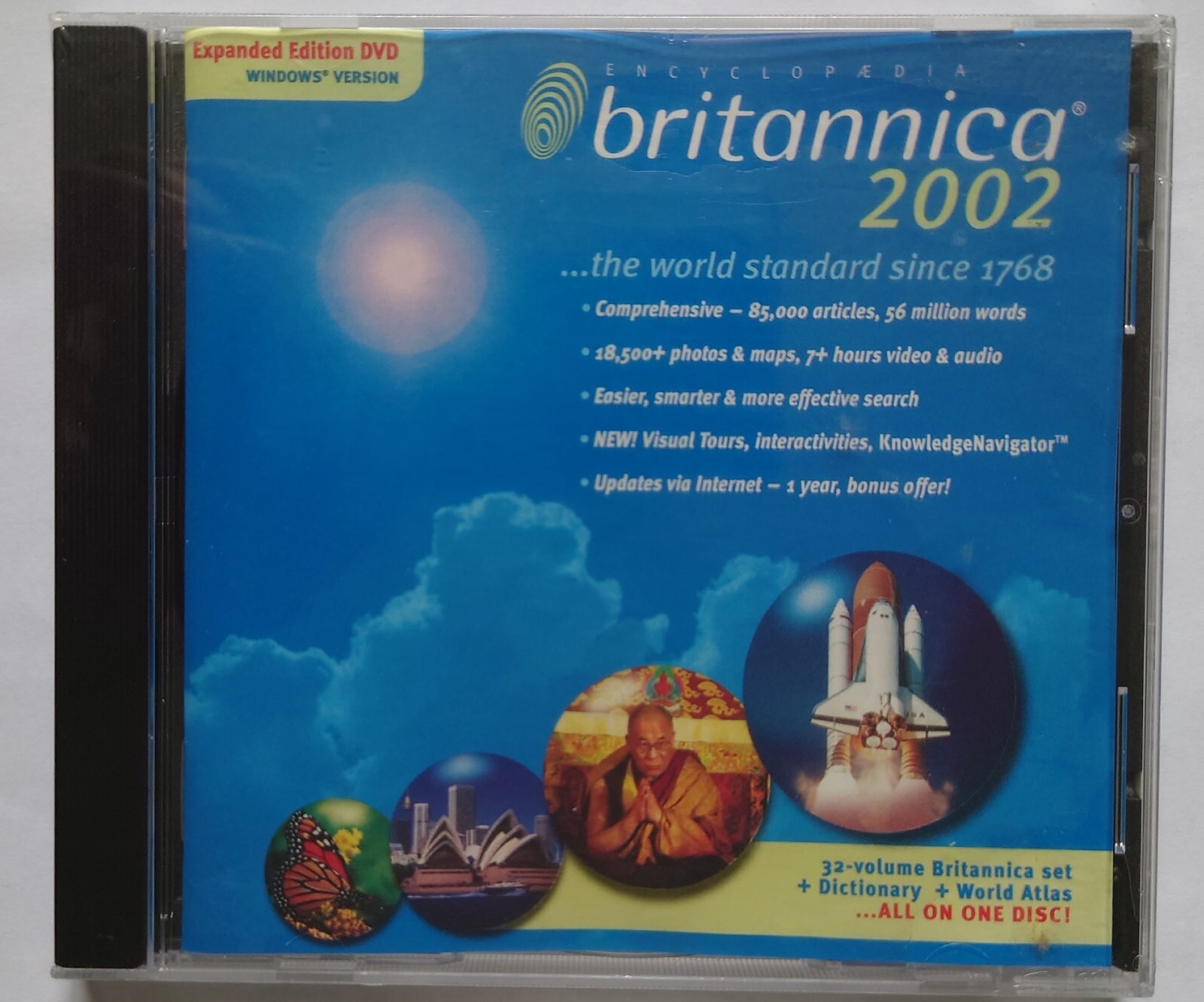 Encyclopaedia Britannica 2002 Expanded DVD Windows Version - New Sealed