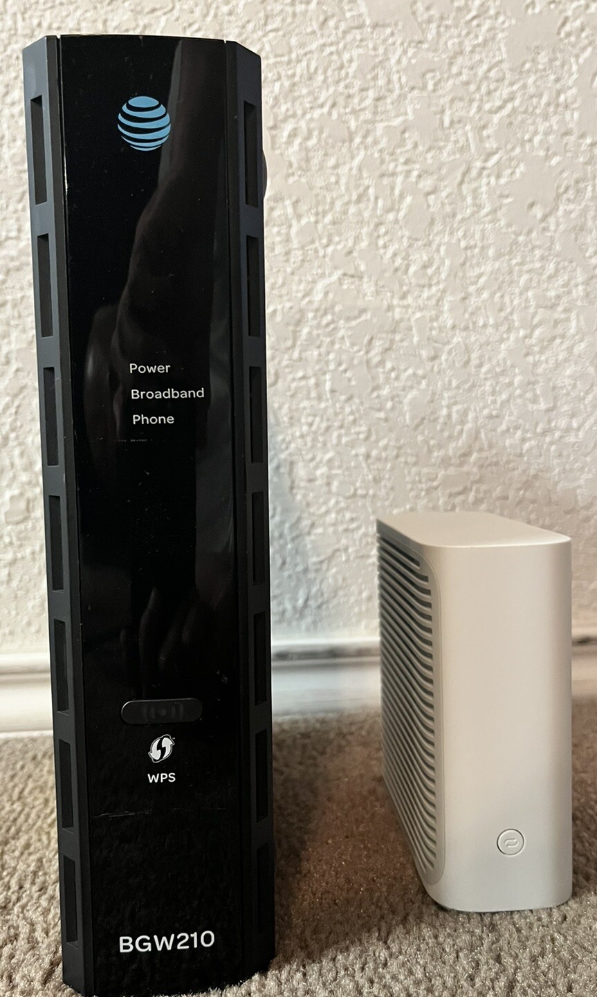AT&T BGW210-700 Gateway Wi-Fi Modem Router Broadband, AT&T WiFi Extender, Cables