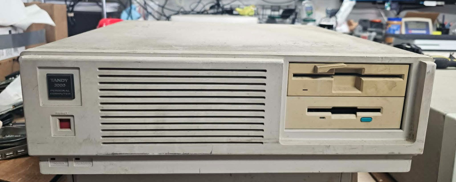 VINTAGE RETRO CLEAN Tandy 3000 Computer Powers w/Cards Ready Rebuild Special