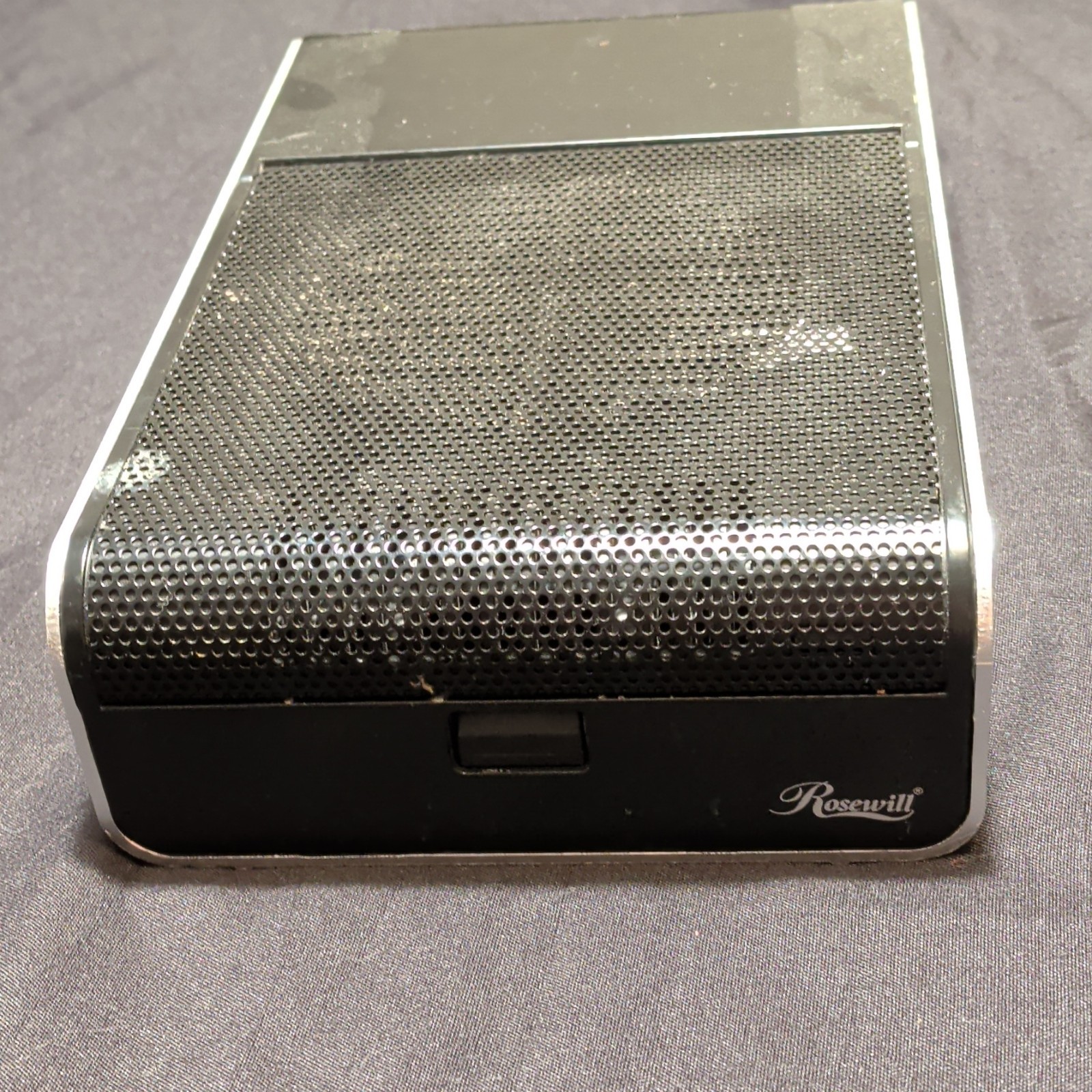 Rosewill 3.5" External Hard Drive Enclosure Metal Cooling Fan Black Silver