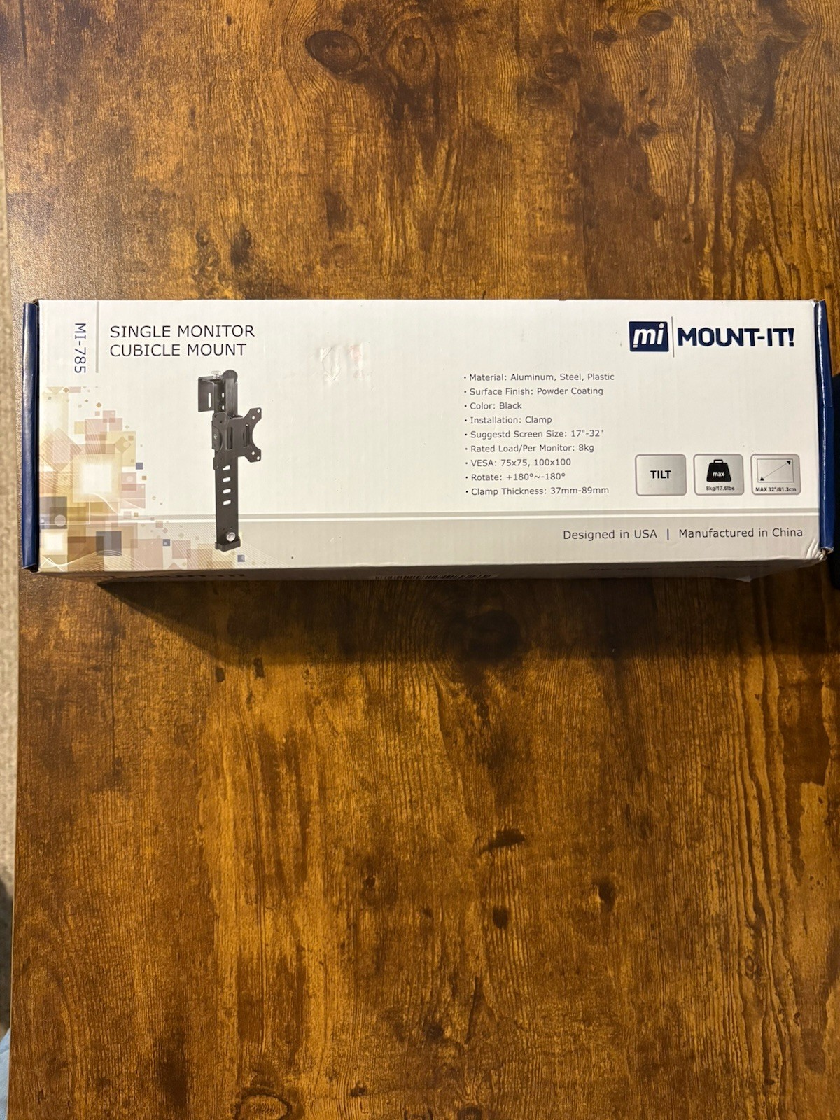 Mount It Mi-785 17-32in Single Monitor Cubical Mount