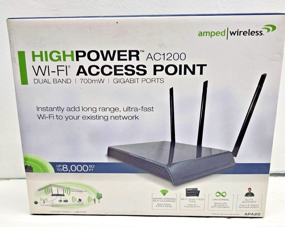 High Power 700mW Dual Band AC Wi-Fi Access Point APA20 in Original box