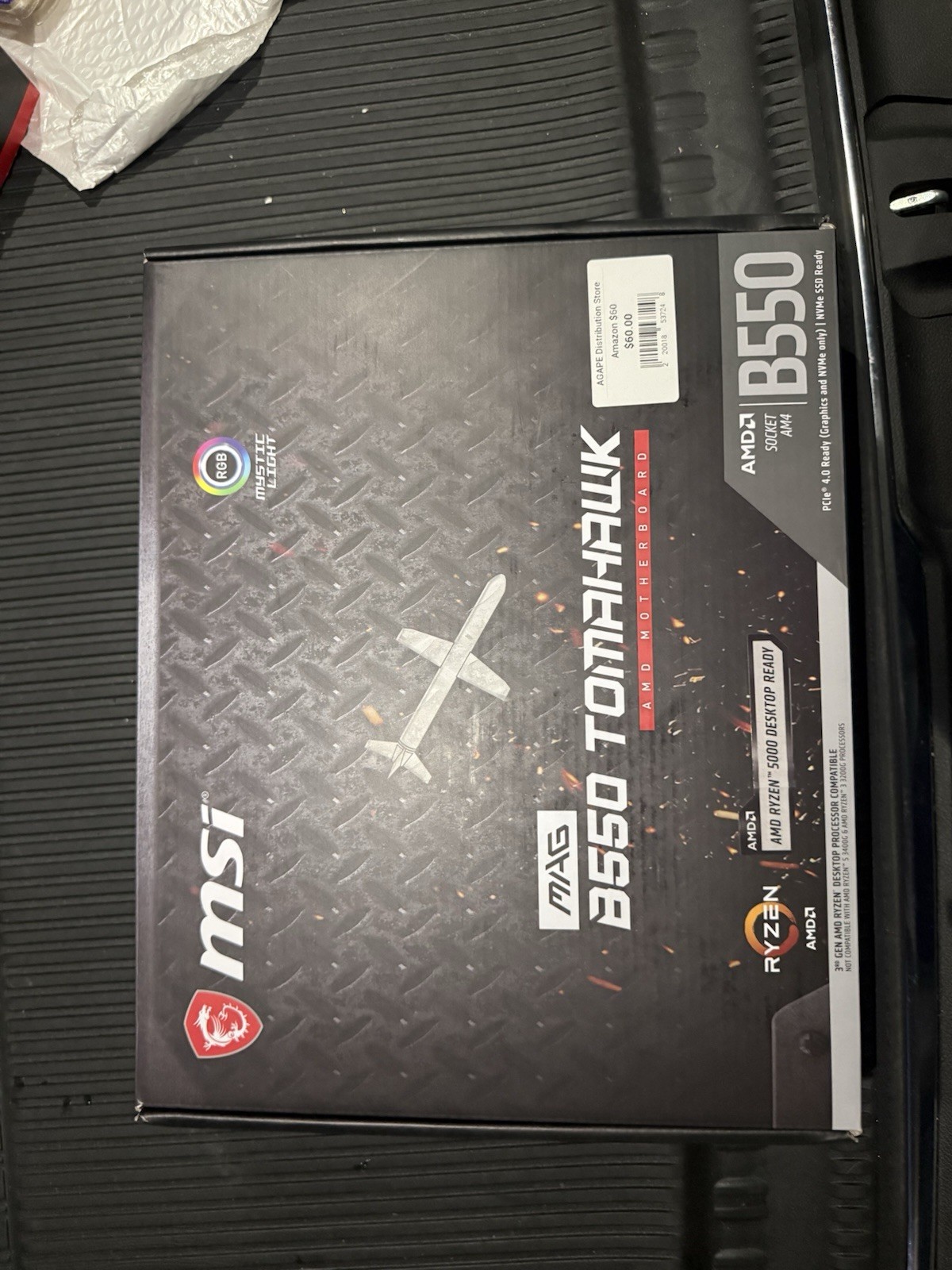 MSI Mag B550 Tomahawk AM4 Motherboard AMD New Open Box