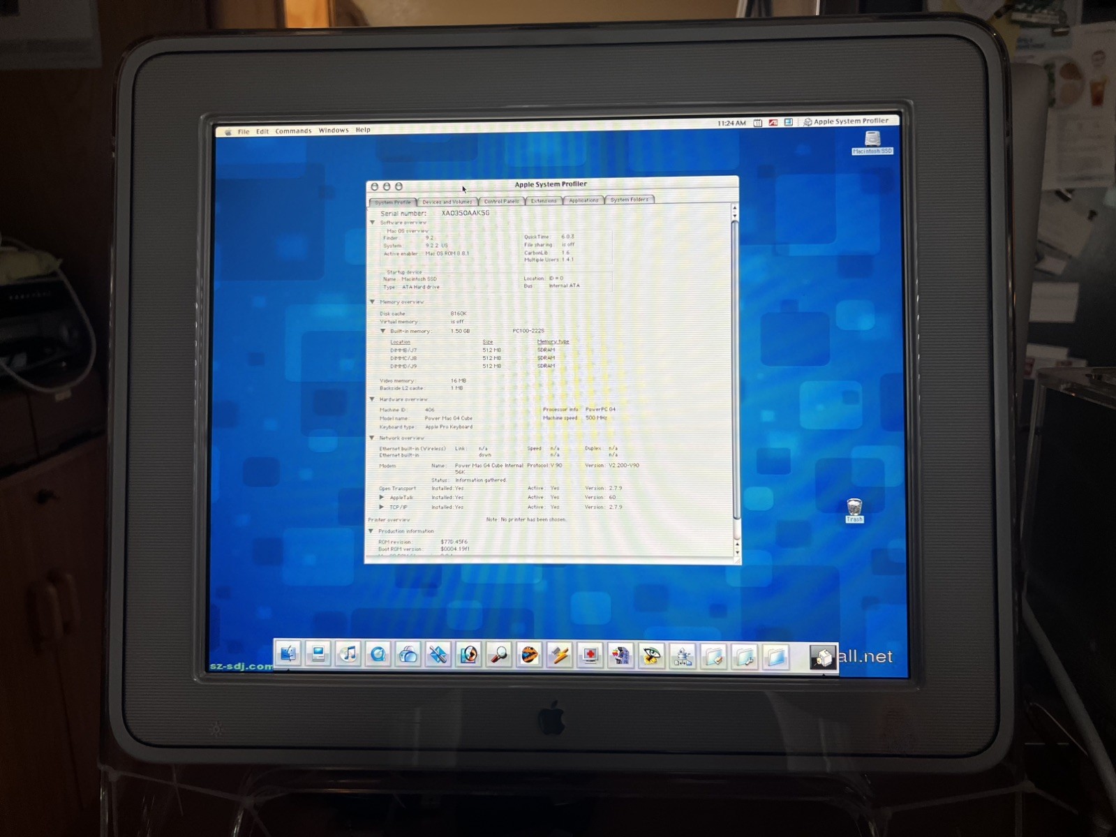 Apple Power Mac G4 Cube Complete With Monitor, Mouse, Keyboard & Power Supply