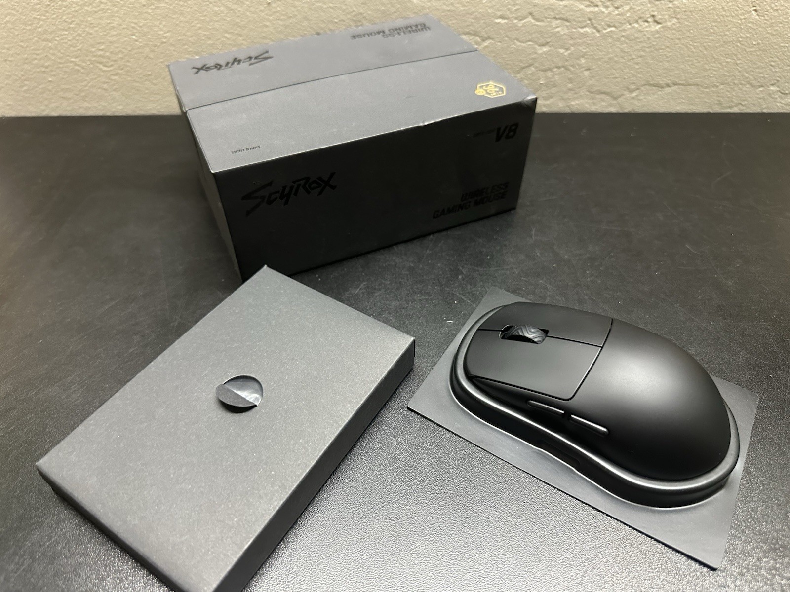 Scyrox V8 Wireless Gaming Mouse, Black New Open Box