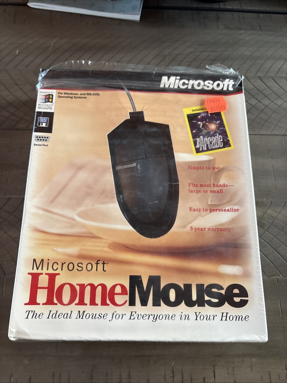 Vintage OEM Microsoft Home Serial Mouse Part. No 90755