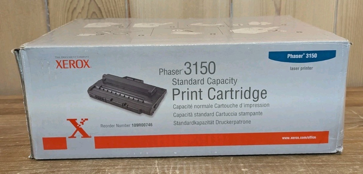 Xerox Phaser 3150 Standard Capacity Print Cartridge Toner 109R00746 New In Box