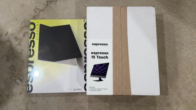 espresso 15.6" Multi-Touch Display with Stand and Microfiber Case Kit