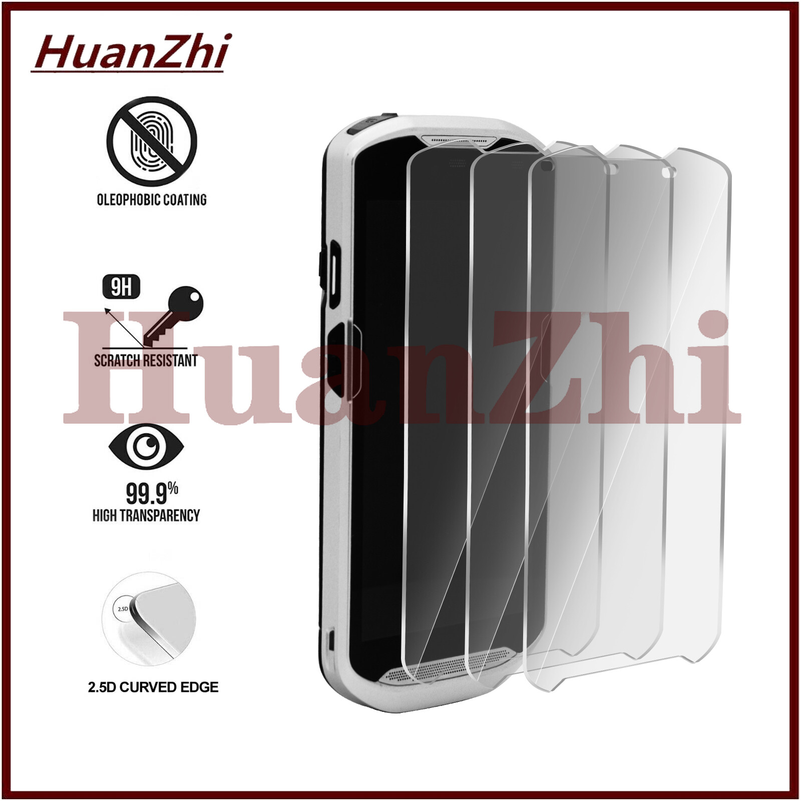 LOT 2/5/10PCS Tempered Screen Protector Film for  Zebra TC51 TC510K TC56