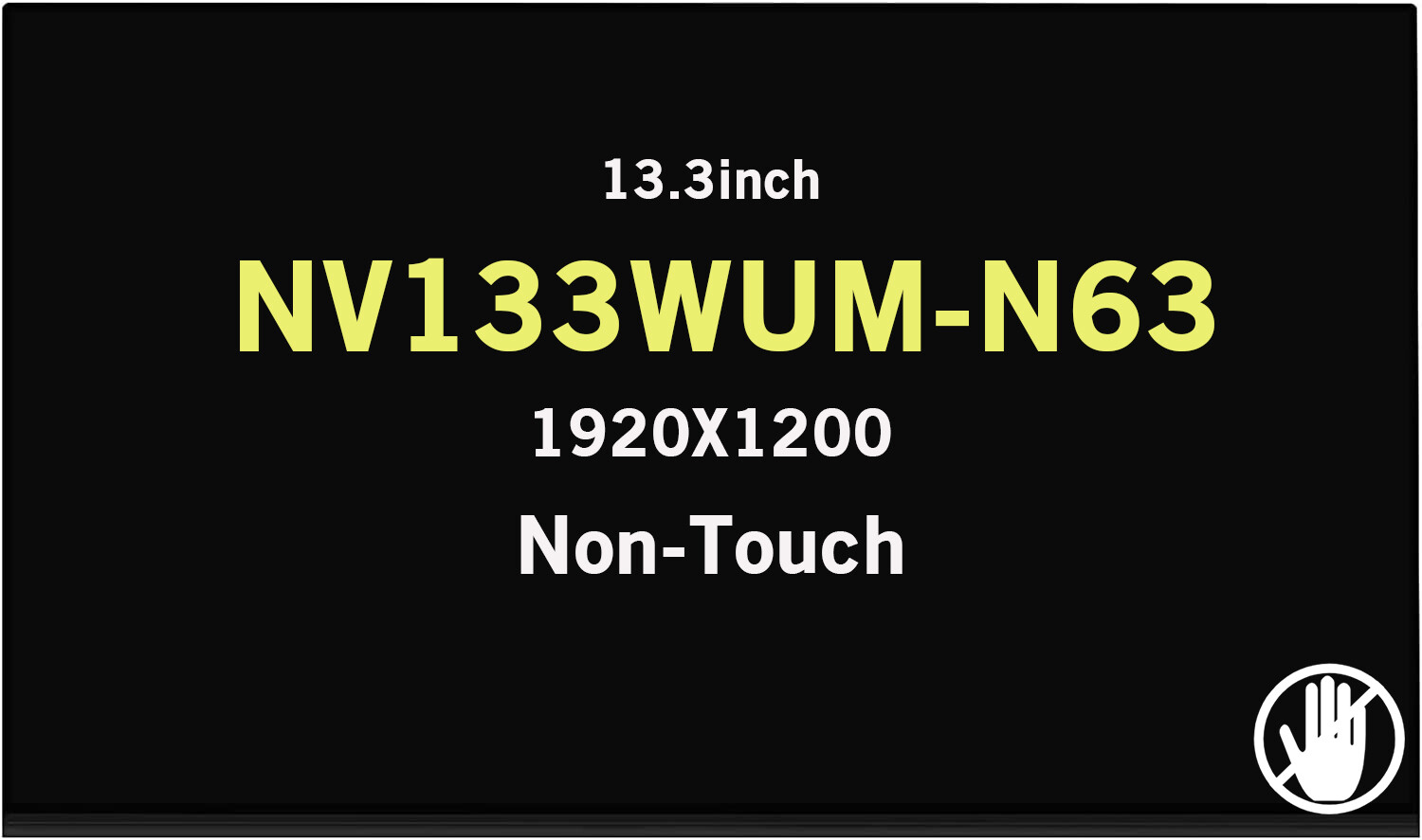 New 13.3in 1920X1200 LED LCD Screen Display Panel For BOE NV133WUM-N63 Non-Touch