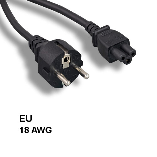 10x 6ft EU Europe 3 Prong Notebook AC Power Cord IEC60320 C5 to CEE 7/7 SCHUKO