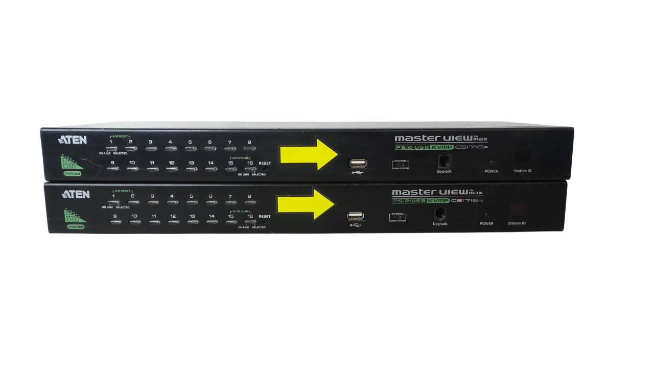 LOT 2 ATEN CS1716A  Masterview Max 16-Port PS/2-USB KVM Switch
