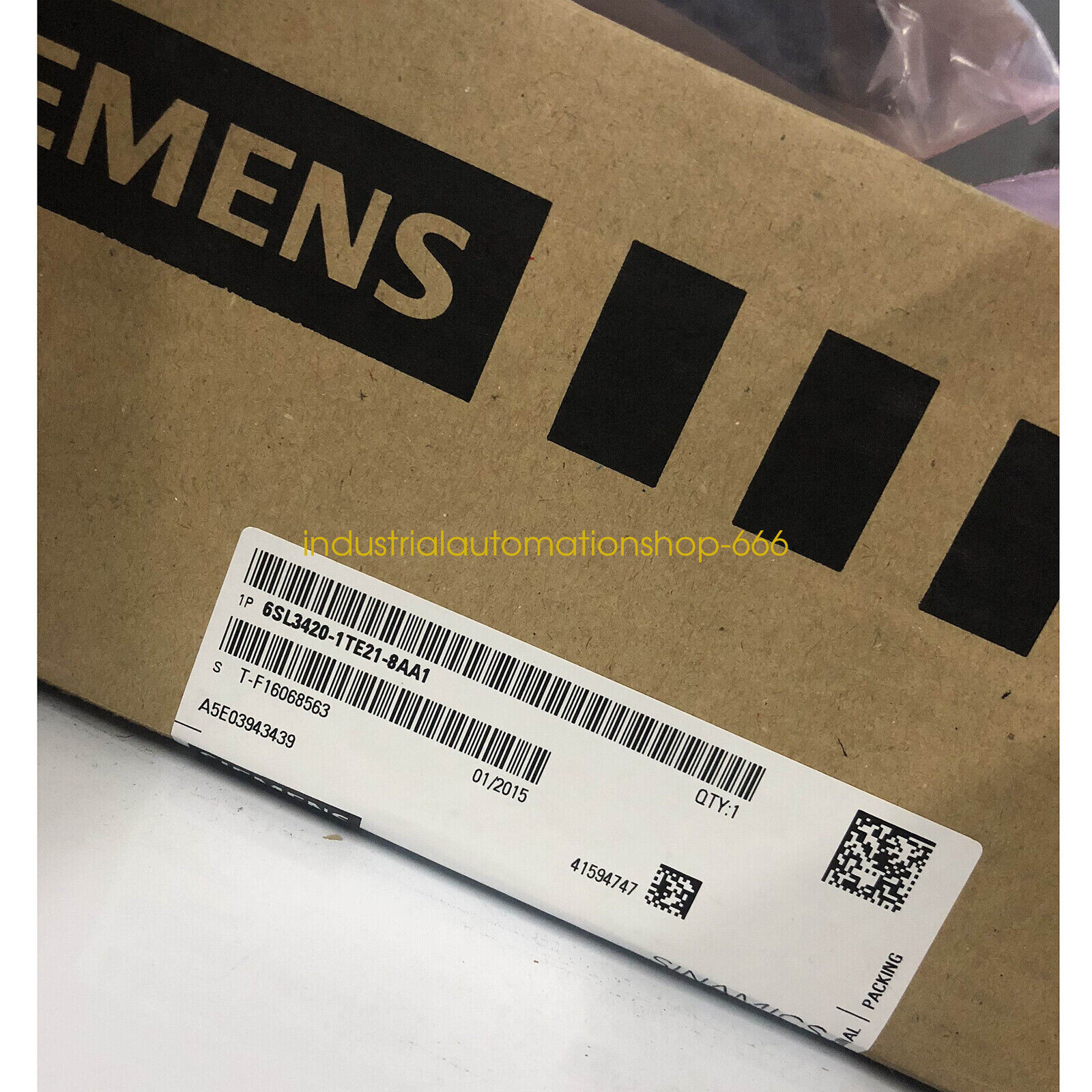 1PC New Siemens 6SL3420-1TE21-8AA1 Servo Drive Via DHL or FedEX