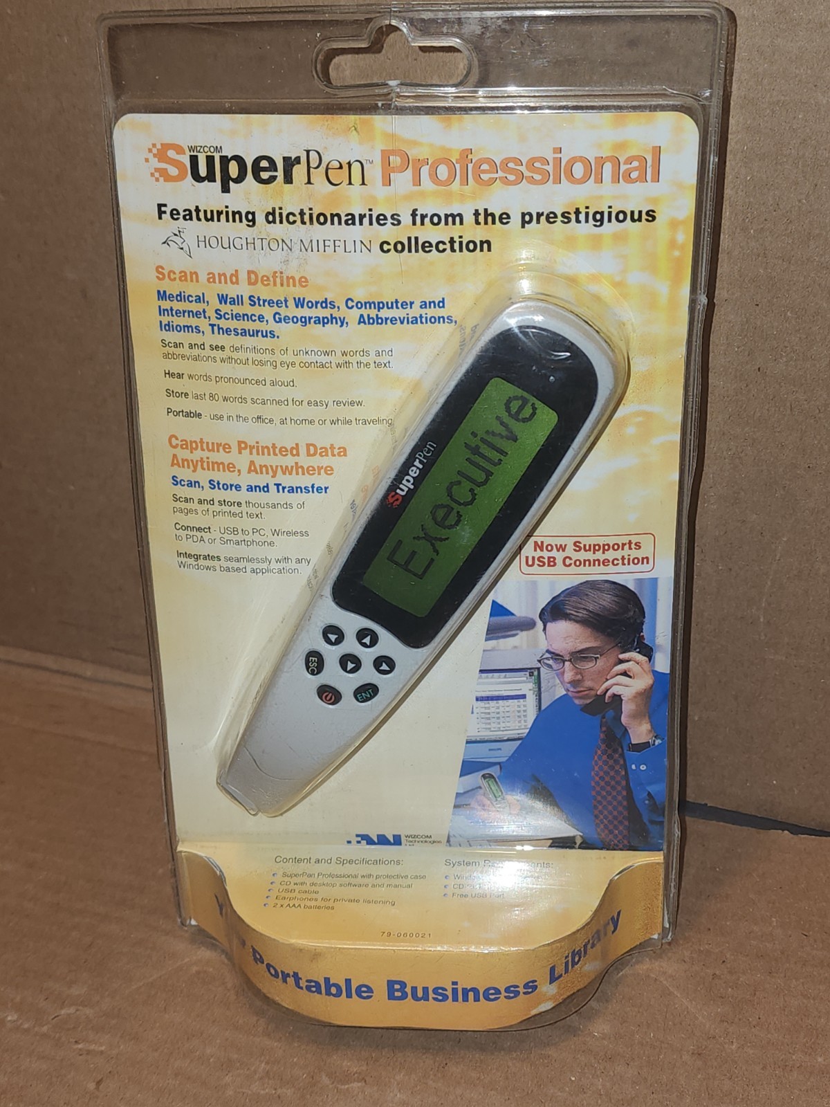 Wizcom SuperPen Dictionary Houghton Mifflin Collection Scan and Define Business