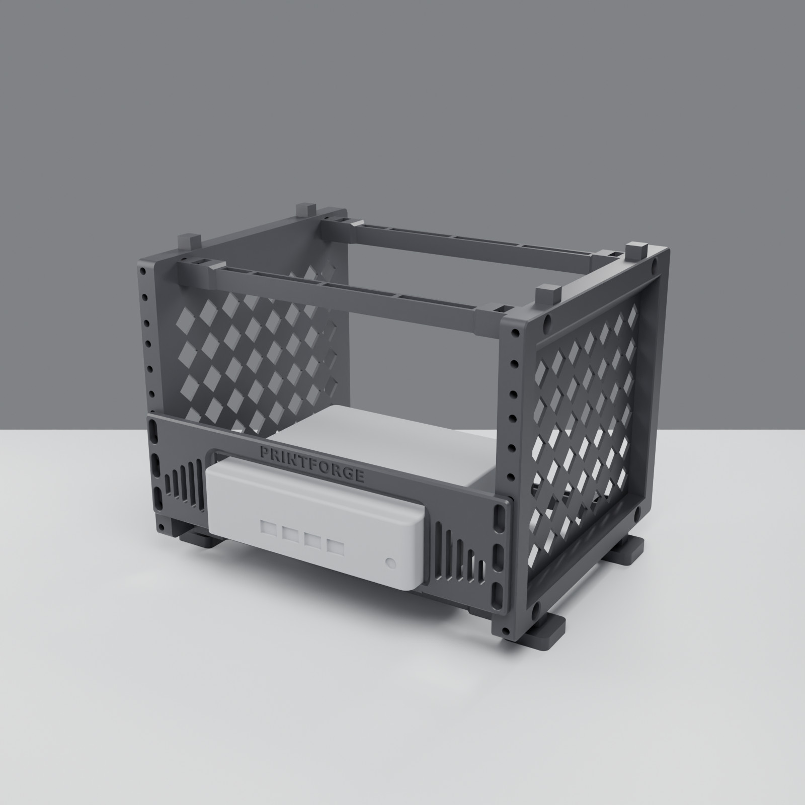 10 Inch Rack Mount 1.5U for CWWK N100 N305 4x 2.5G i226-V Firewall Mini PC PETG