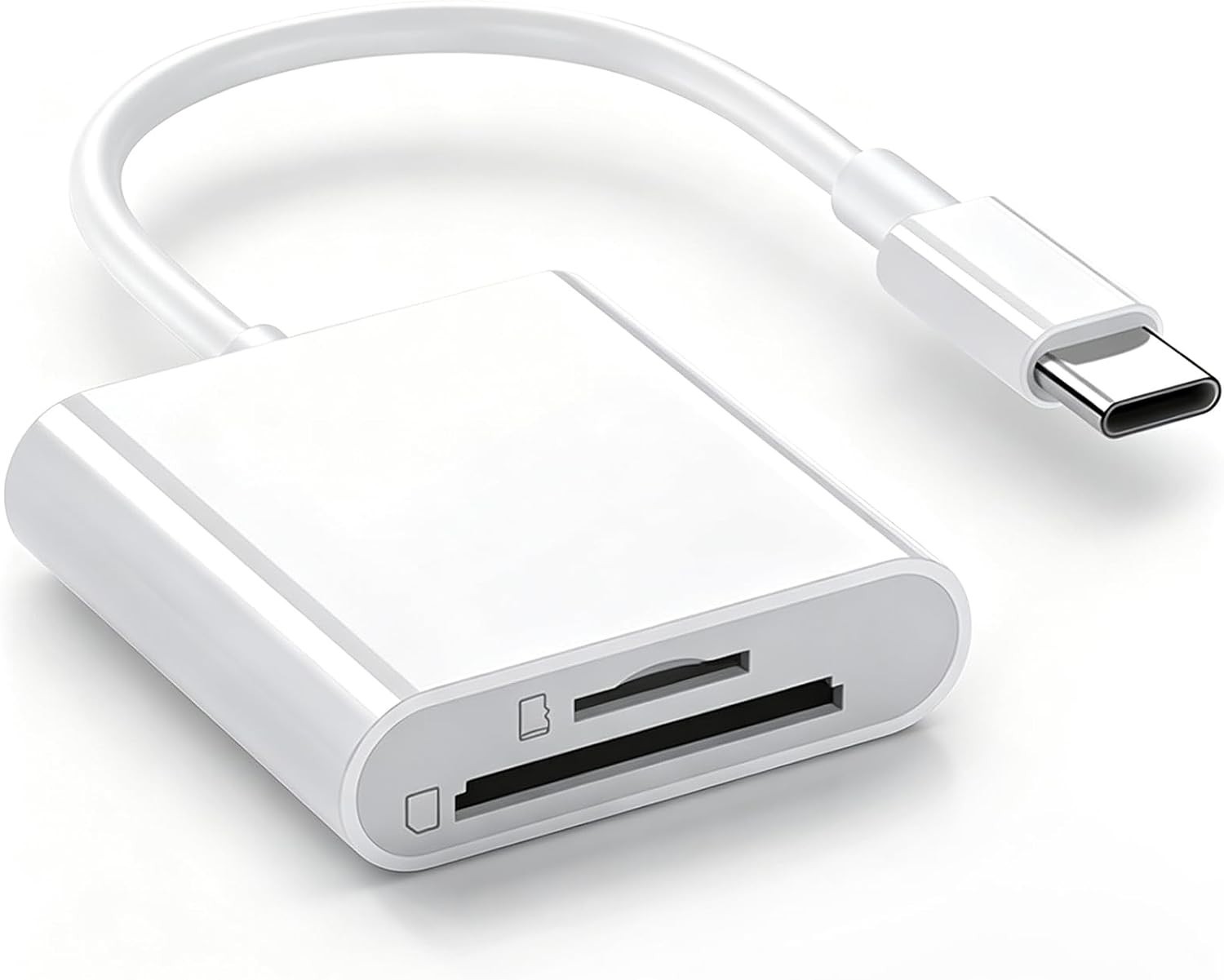 High-Speed 2-in-1 USB-C SD Card Reader for iPhone - Effortless Data Transfer