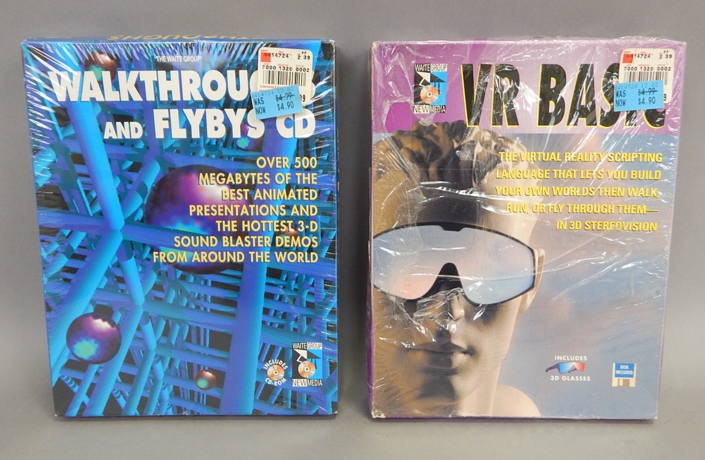 New Sealed 386 486 PC Dos Demo CD Vintage Software Lot 3D VR Basic Sound Blaster