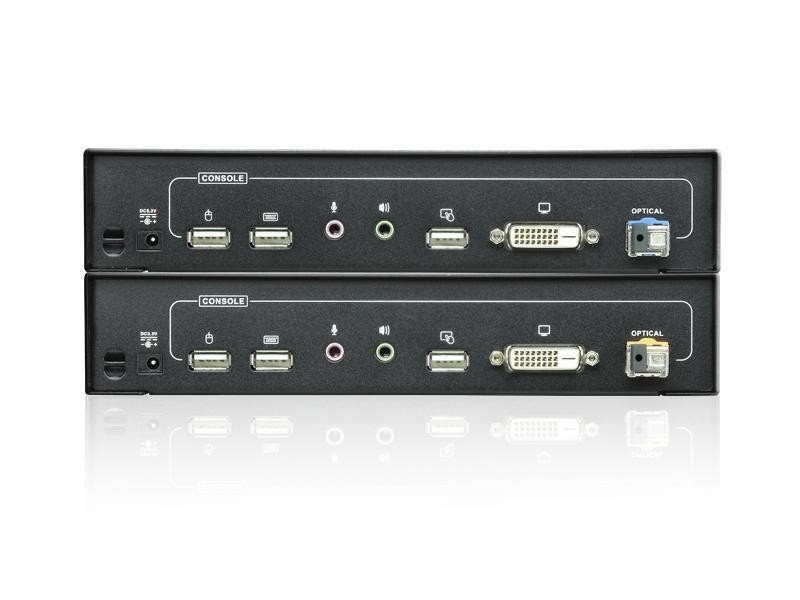 Aten CE680 USB DVI Single Link Optical KVM Extender (Transmitter/Receiver) Kit