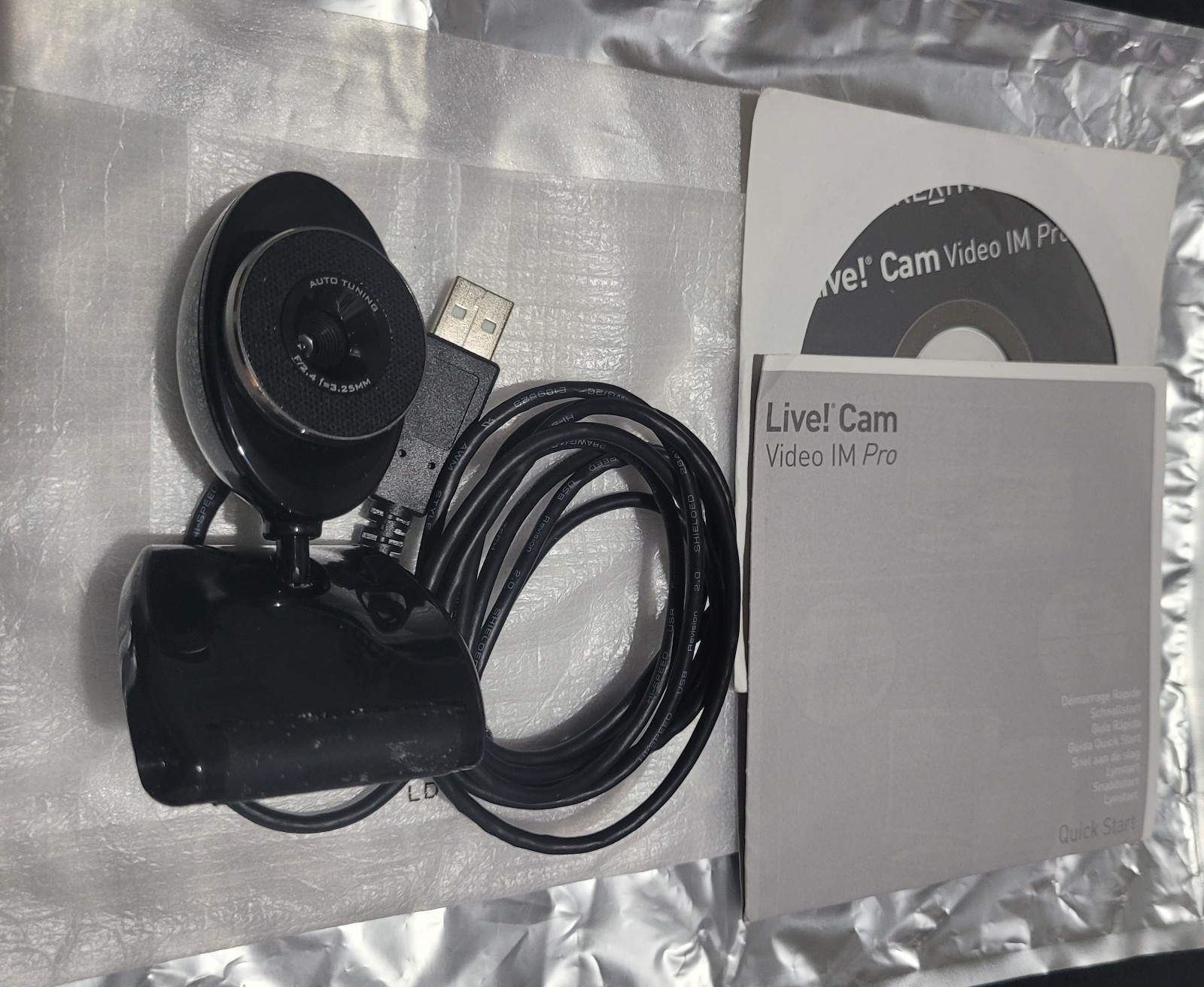 CREATIVE LIVE CAM VIDEO IM PRO, USED