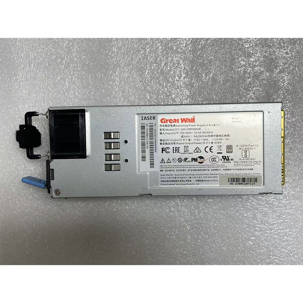 For Great Wall 800W Server Power Supply GW-CRPS800B