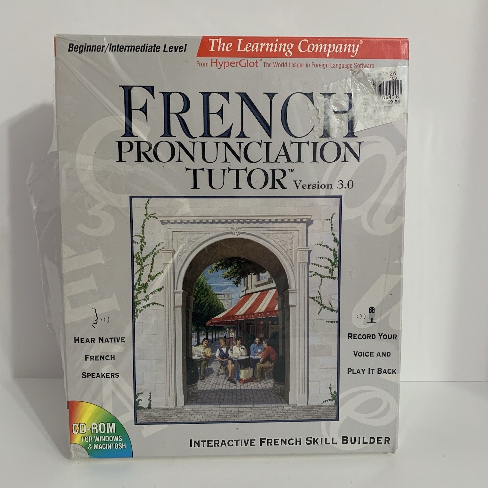 How to Speak French Course CD & Microphone Set Vintage 1994-1996