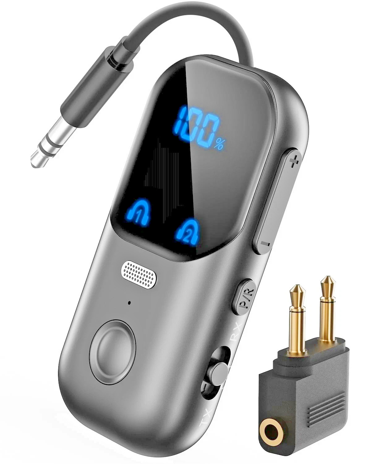 Bluetooth 5.4 Transmitter Receiver 2-in-1 Adapter Wireless Audio Model U6 Calls