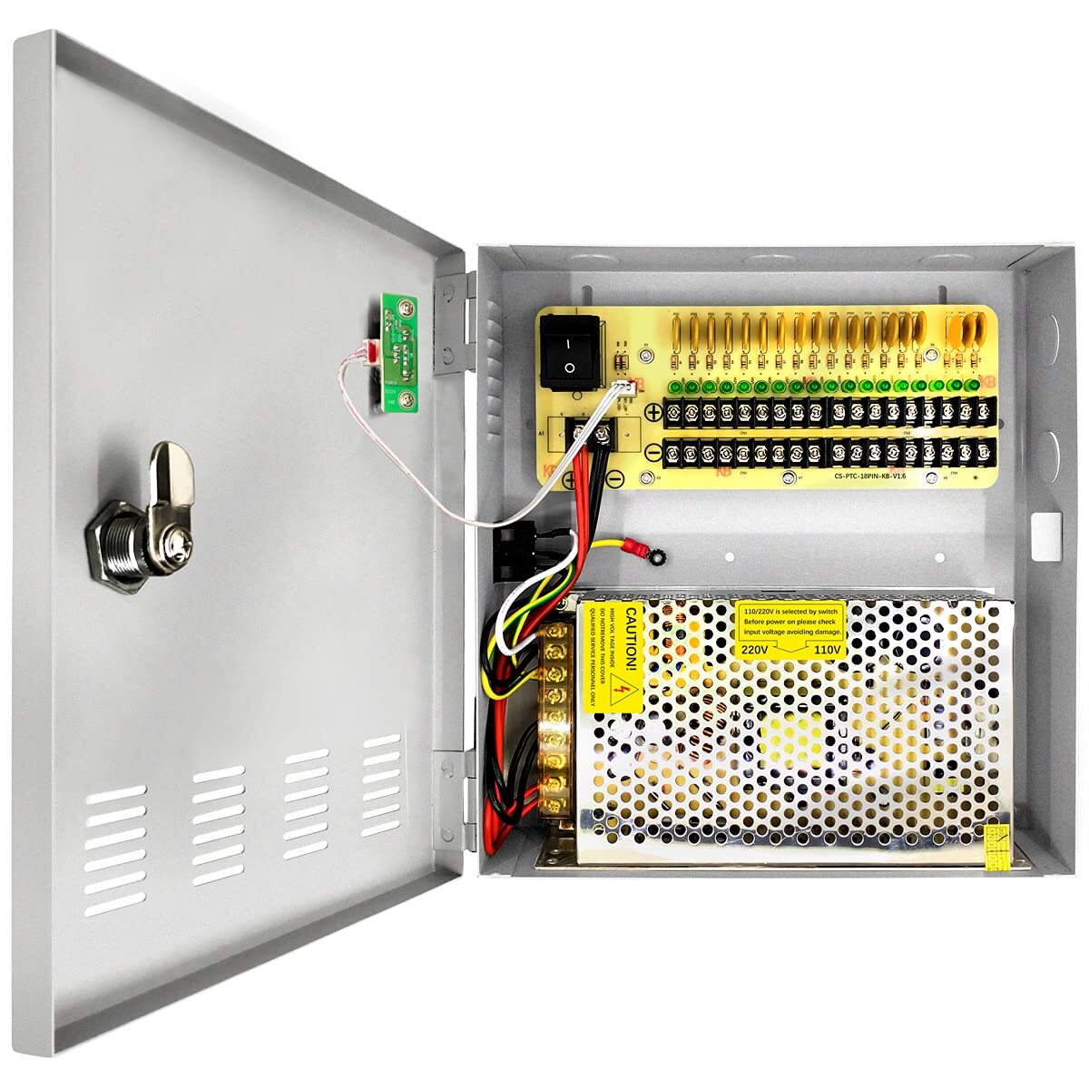 CCTV Power Supply Channel Port Box, Distributed Power Supply Output, for CCTV DV