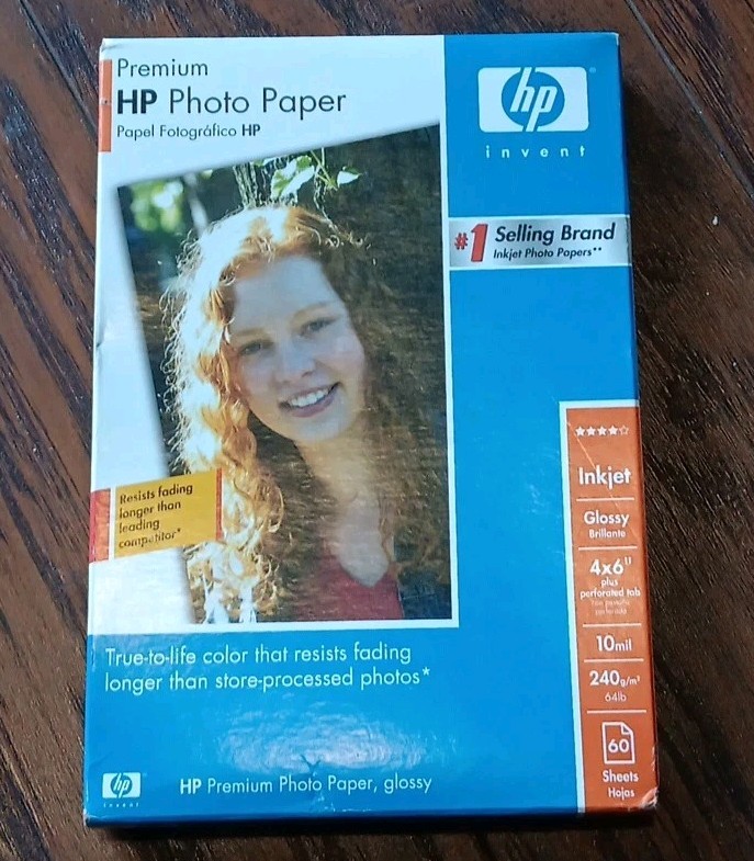 HP Premium Photo Paper - 60 Sheets 4x6 / Glossy