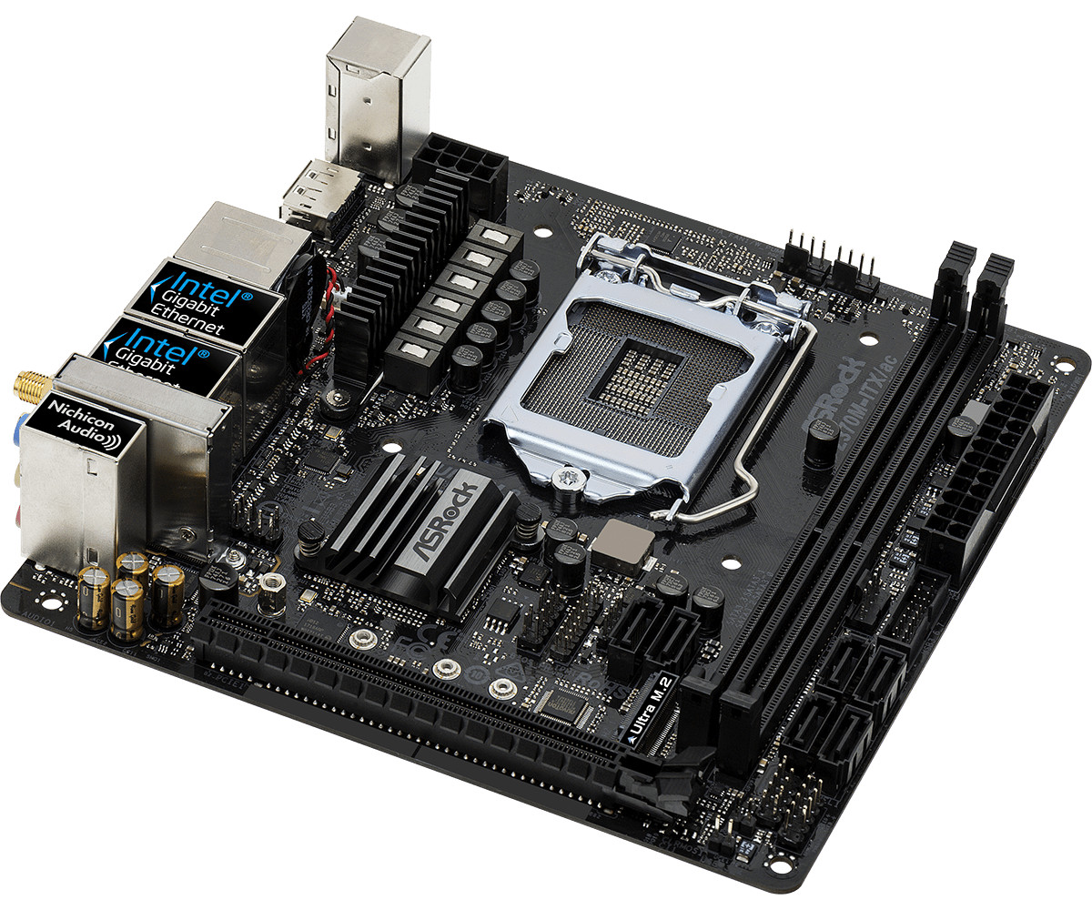 For ASRock Z370M-ITX/ac Intel Z370 LGA 1151 DDR4 Motherboard Mini ITX