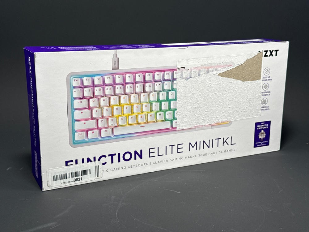 NZXT Function Elite MiniTKL Gaming Keyboard White Mechanical Wired