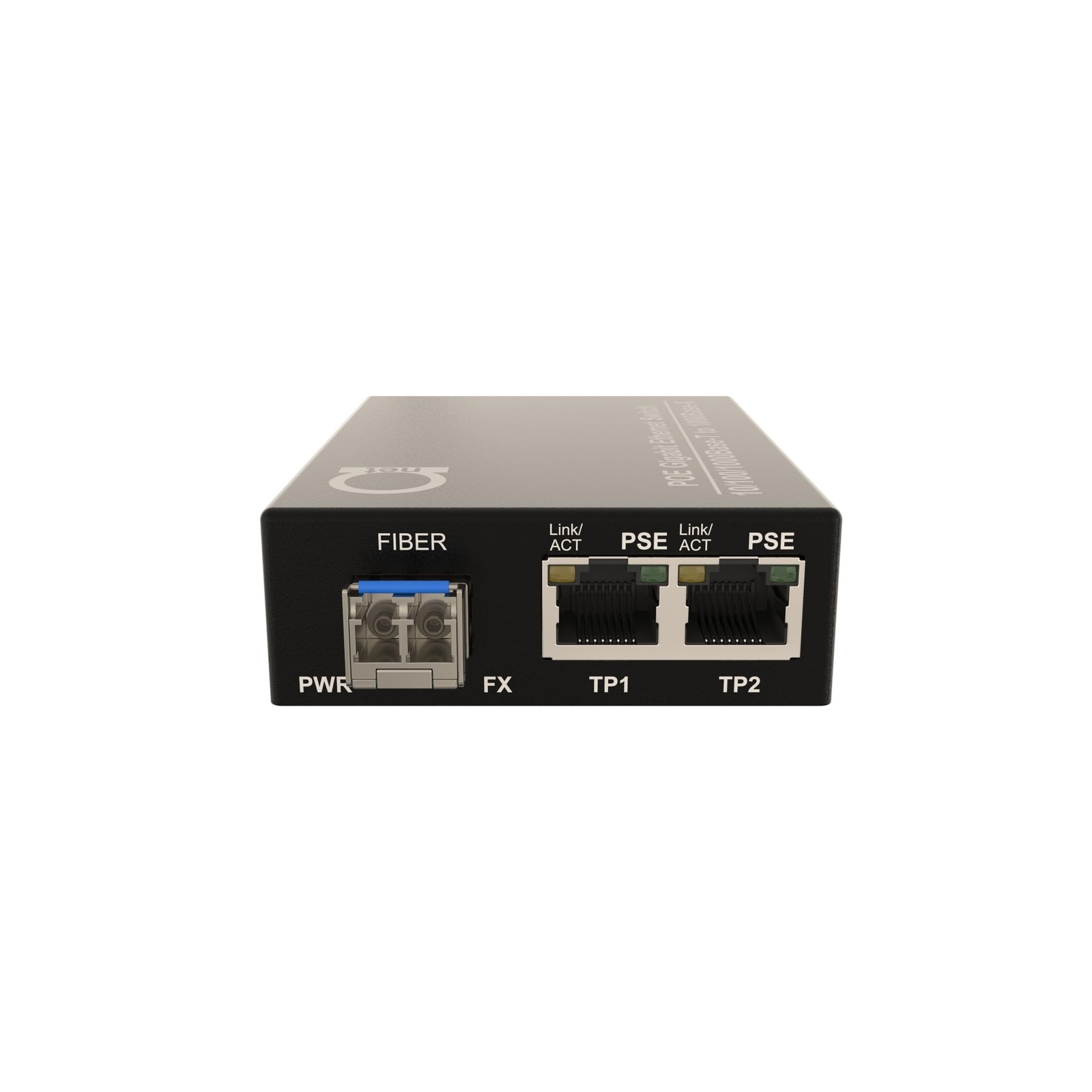 2 PoE Port Gigabit PoE/PoE+ Single Mode LC 1310nm Fiber Media Converter - Sup...