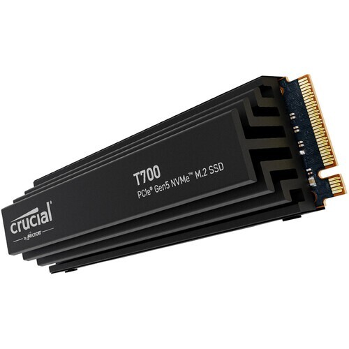 Crucial T700 2TB PCIe 5.0 x4 M.2 2280 Internal SSD with Heatsink Up to 12,400 MB