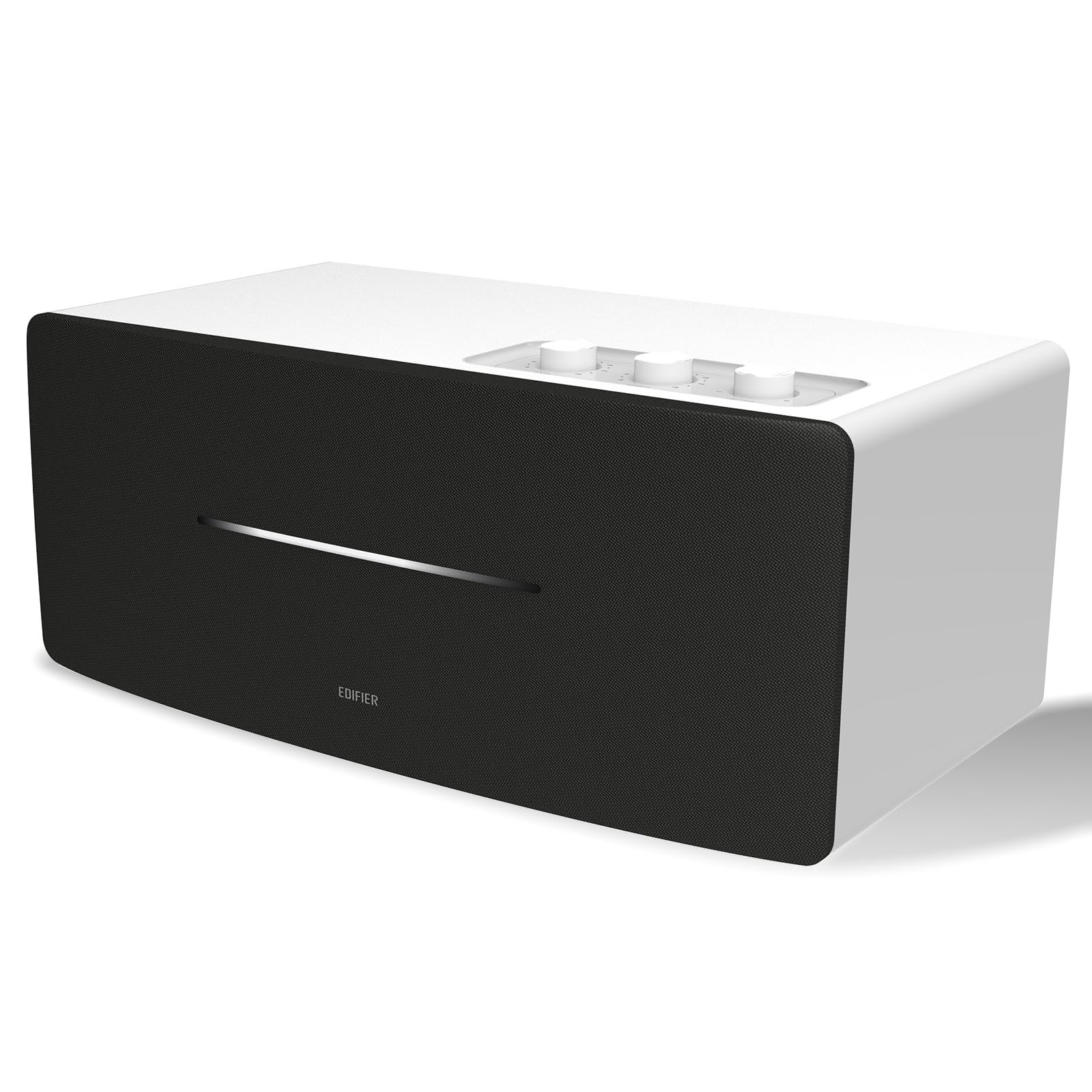 Edifier D12 Integrated Desktop Computer Speakers with Bluetooth 5.0, white