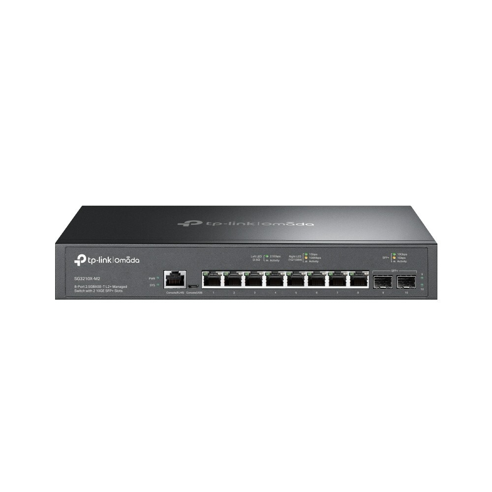 TP-Link SG3210X-M2 | Omada 8-Port 2.5Gbps L2+ Managed Switch | 2* 10GE SFP+